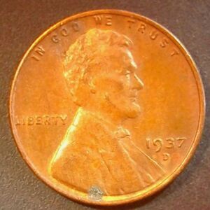 1937 D Lincoln Wheat Cent Woody / Tiger VF Lot 187
